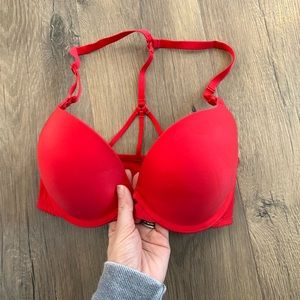 Victoria’s Secret T Strap Bra Red 32DD